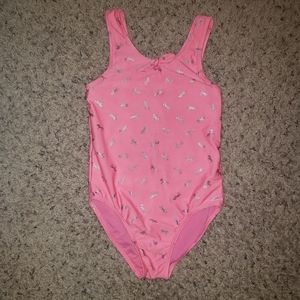 Girls Unicorn Hot Pink Bathing Suit- Lightly Used
